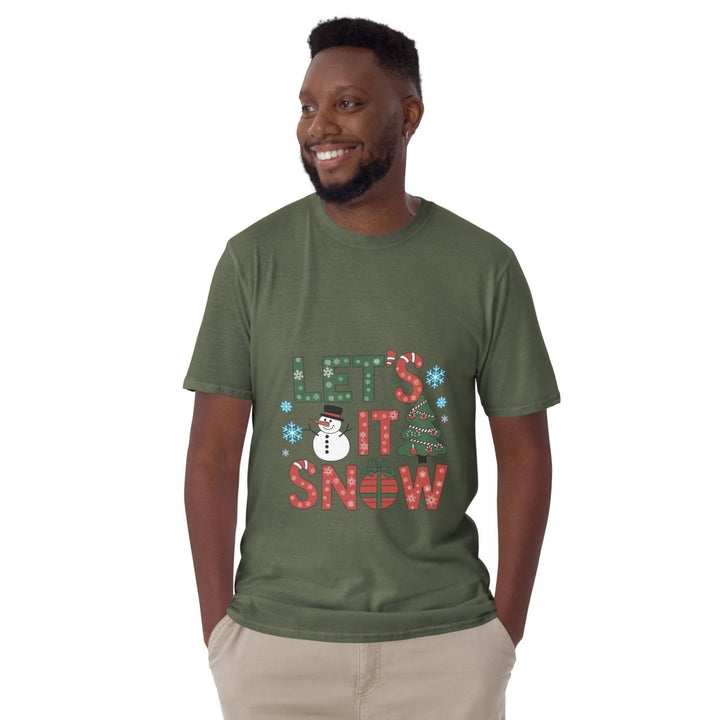 Let It Snow Graphic Tee - White - S - ArtyKoala