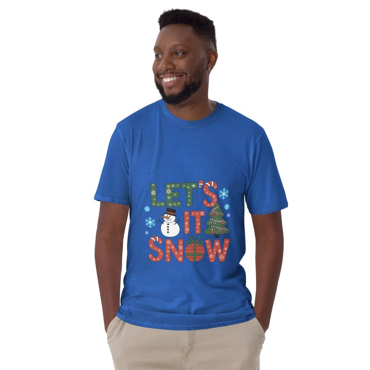 Let It Snow Graphic Tee - Military Green - S - ArtyKoala