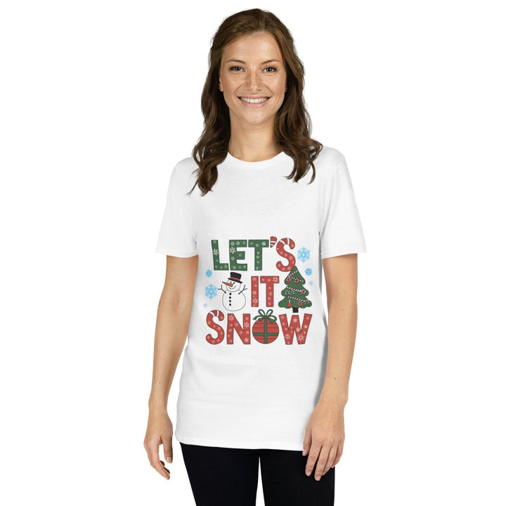 Let It Snow Graphic Tee - White - S - ArtyKoala