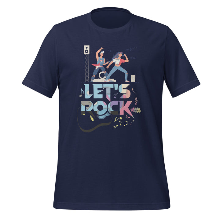 Let's Rock Premium Cotton Unisex T-shirt - Asphalt / S - ArtyKoala