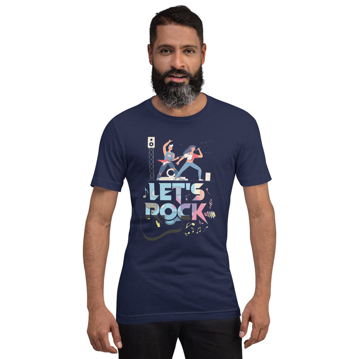 Let's Rock Premium Cotton Unisex T-shirt - Asphalt / S - ArtyKoala