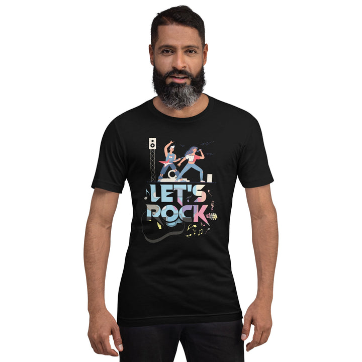 Let's Rock Premium Cotton Unisex T-shirt - Asphalt / S - ArtyKoala