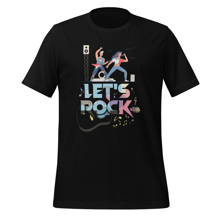 Let's Rock Premium Cotton Unisex T-shirt - Asphalt / S - ArtyKoala