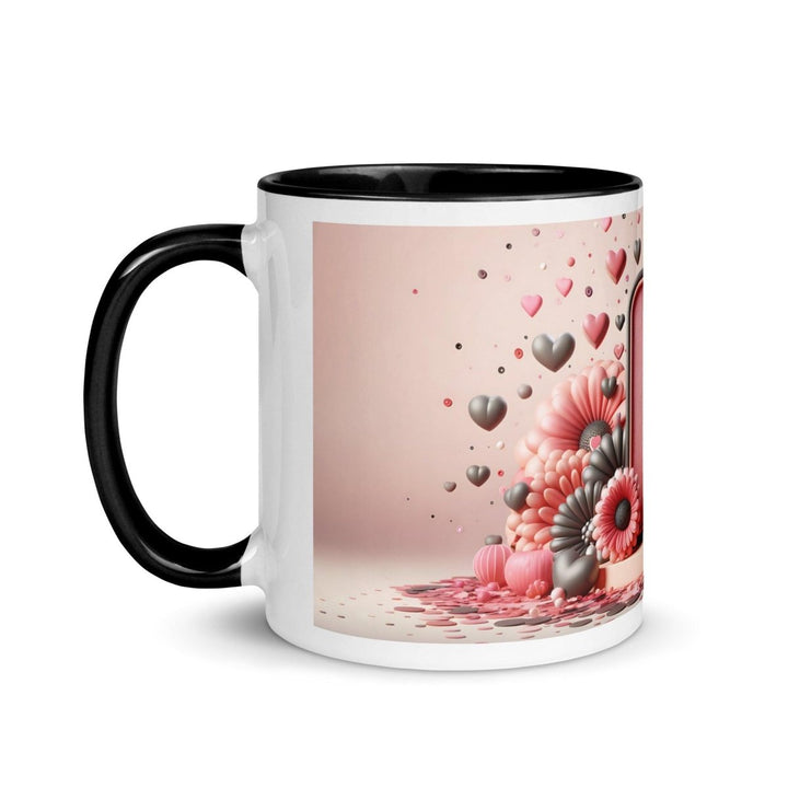 Letter B 3D Colorful Print Mug - Black - 11 oz - ArtyKoala