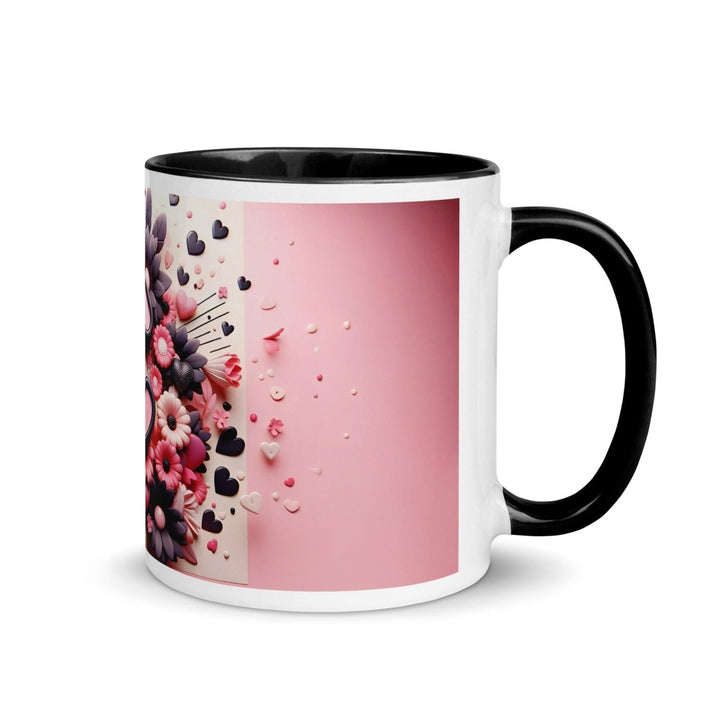 Letter C 3D Colorful Print Mug - Black - 11 oz - ArtyKoala