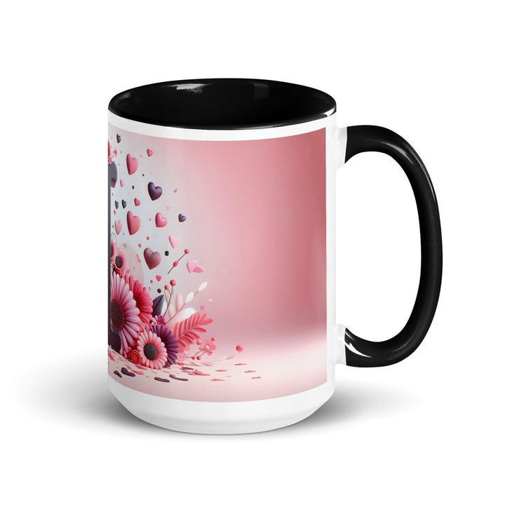 Letter I 3D Colorful Print Mug - Black - 15 oz - ArtyKoala