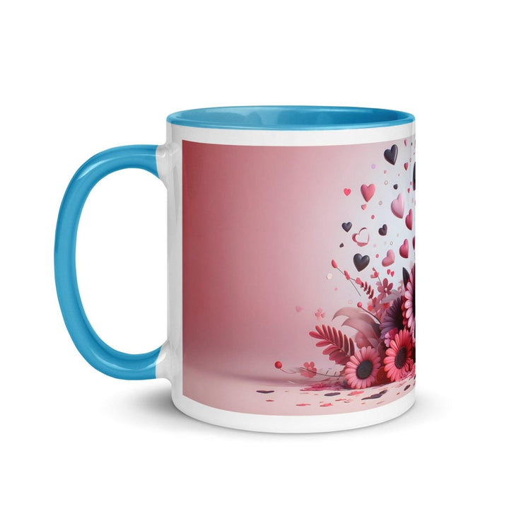 Letter I 3D Colorful Print Mug - Blue - 11 oz - ArtyKoala