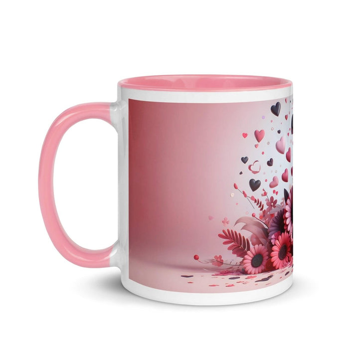Letter I 3D Colorful Print Mug - Pink - 11 oz - ArtyKoala