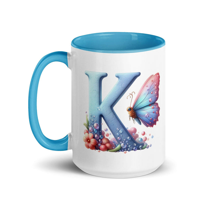 Letter K Mug with Color Inside - ArtyKoala