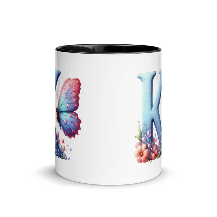 Letter K Mug with Color Inside - ArtyKoala