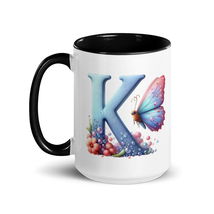 Letter K Mug with Color Inside - ArtyKoala