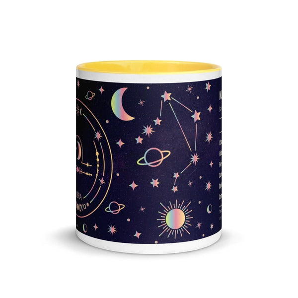 Libra Colorful Print Mug - Black - 11 oz - ArtyKoala