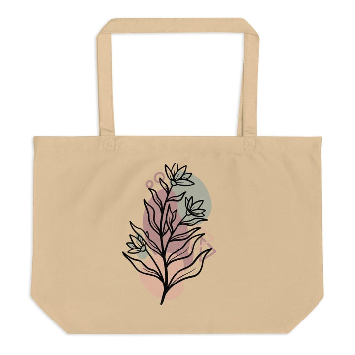 Line tree Large Eco Custom Tote Bag - ArtyKoala