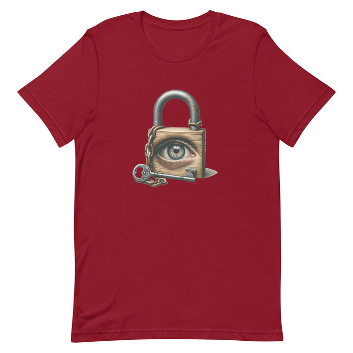 Locked Eye Woman T-Shirt - Black Heather / S - ArtyKoala