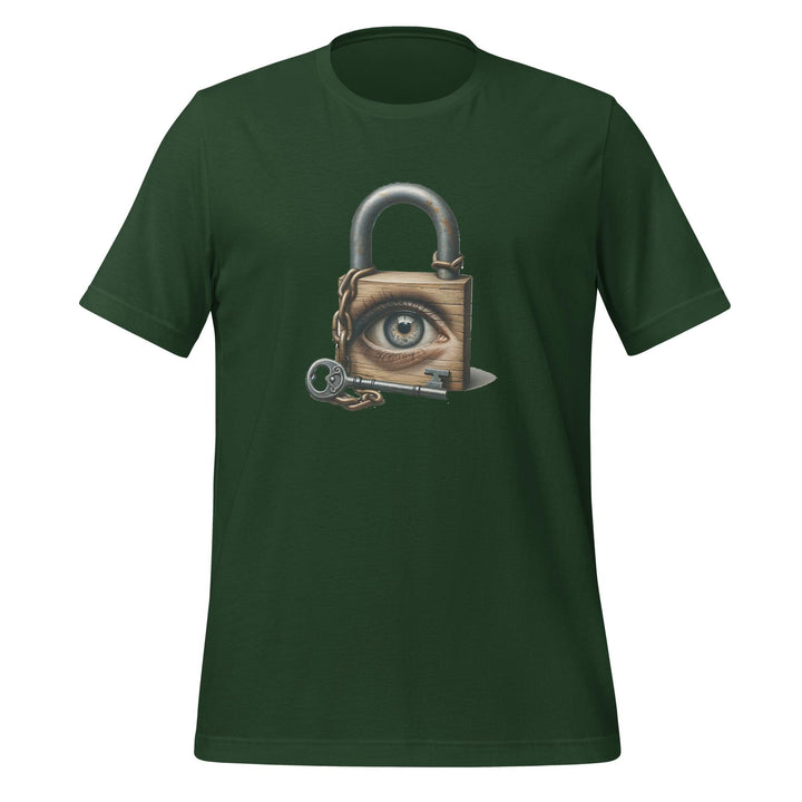 Locked Eye Woman T-Shirt - Black Heather / S - ArtyKoala