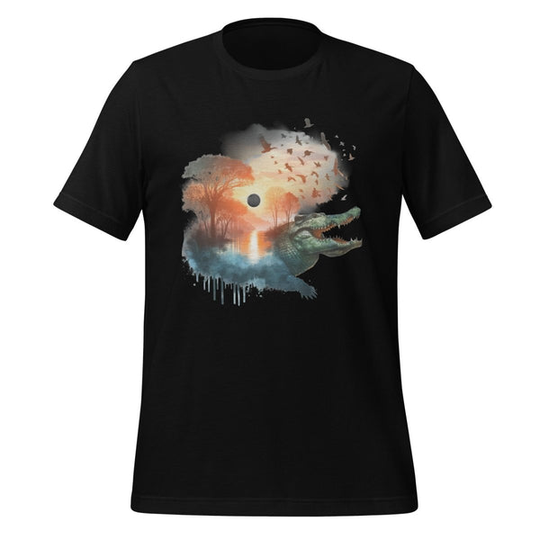 Long Live Crocodiles Graphic Tee - Black - S - ArtyKoala