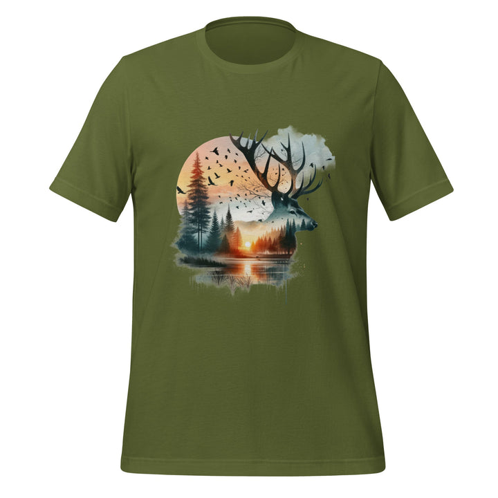 Long Live The Deer Premium Unisex t-shirt - Olive / S - ArtyKoala