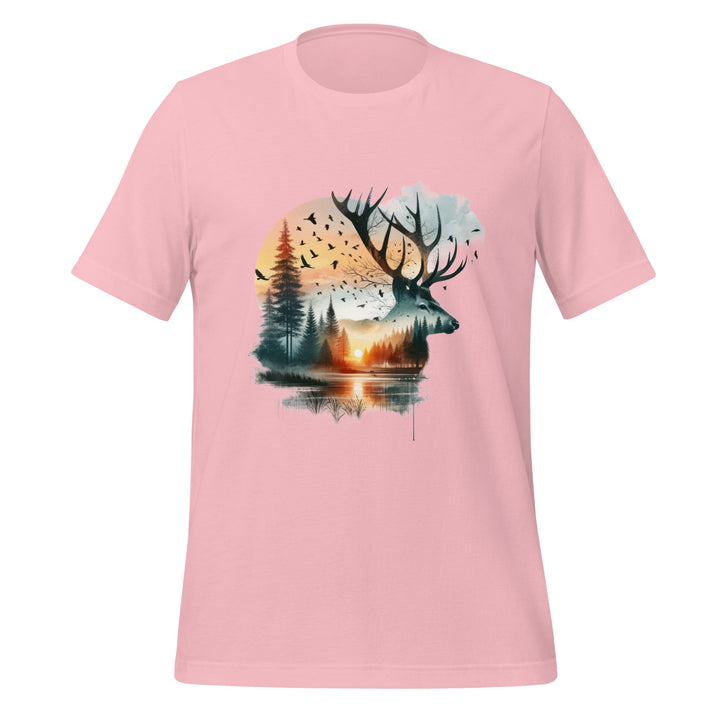 Long Live The Deer Premium Unisex t-shirt - Pink / S - ArtyKoala