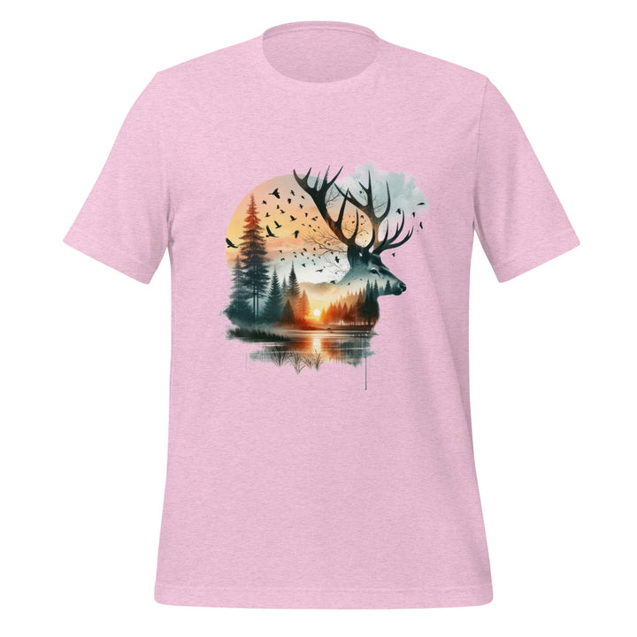 Long Live The Deer Premium Unisex t-shirt - Heather Prism Lilac / S - ArtyKoala