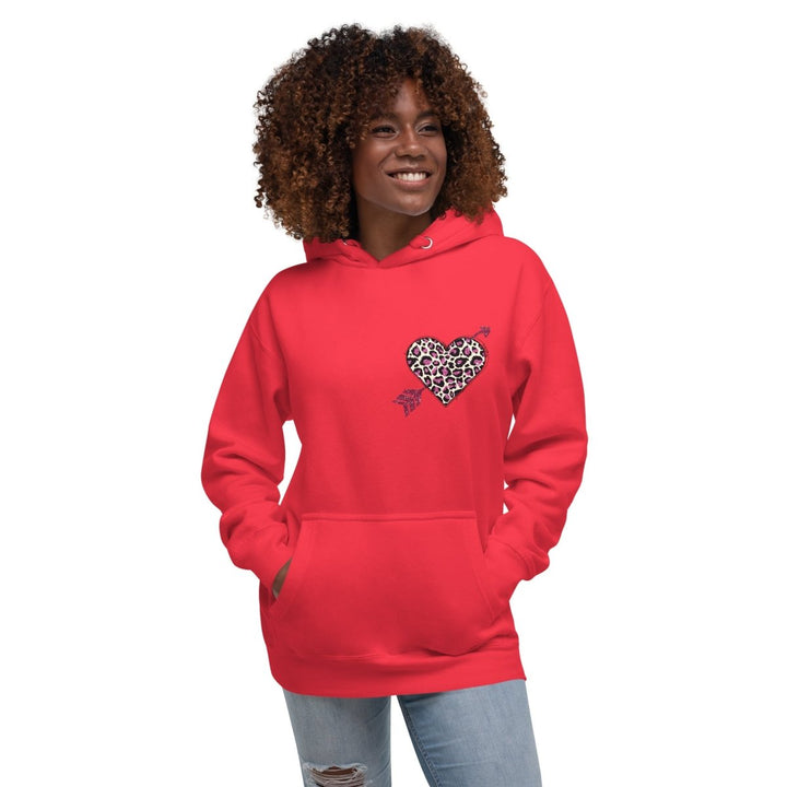 Love Arrow Graphic Hoodie - White - S - ArtyKoala