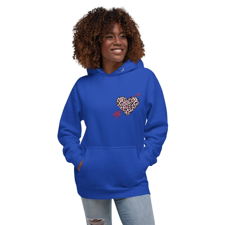 Love Arrow Graphic Hoodie - White - S - ArtyKoala
