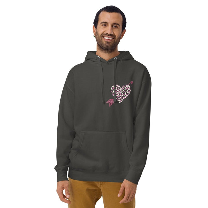 Love Arrow Graphic Hoodie - White - S - ArtyKoala