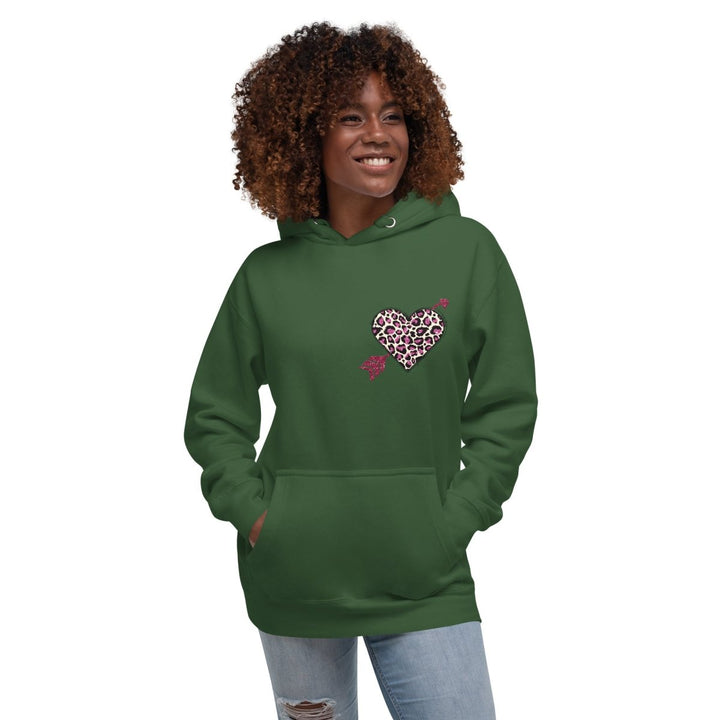 Love Arrow Graphic Hoodie - White - S - ArtyKoala
