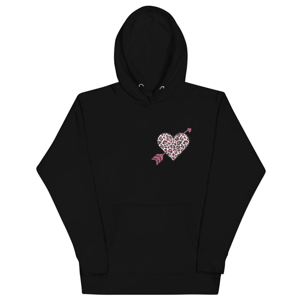 Love Arrow Graphic Hoodie - Black - S - ArtyKoala