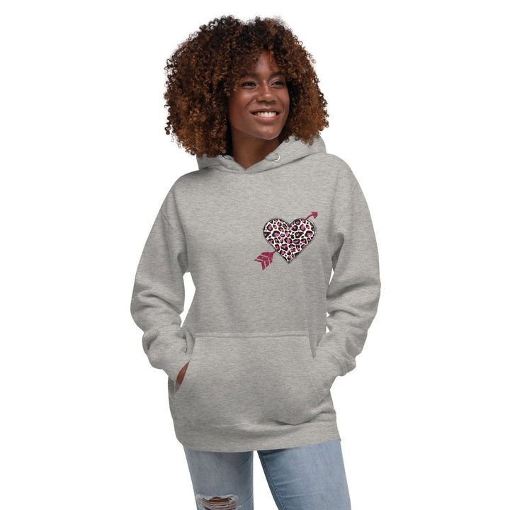Love Arrow Graphic Hoodie - White - S - ArtyKoala