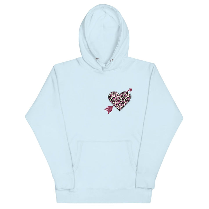 Love Arrow Graphic Hoodie - Sky Blue - S - ArtyKoala