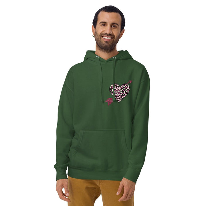 Love Arrow Graphic Hoodie - White - S - ArtyKoala