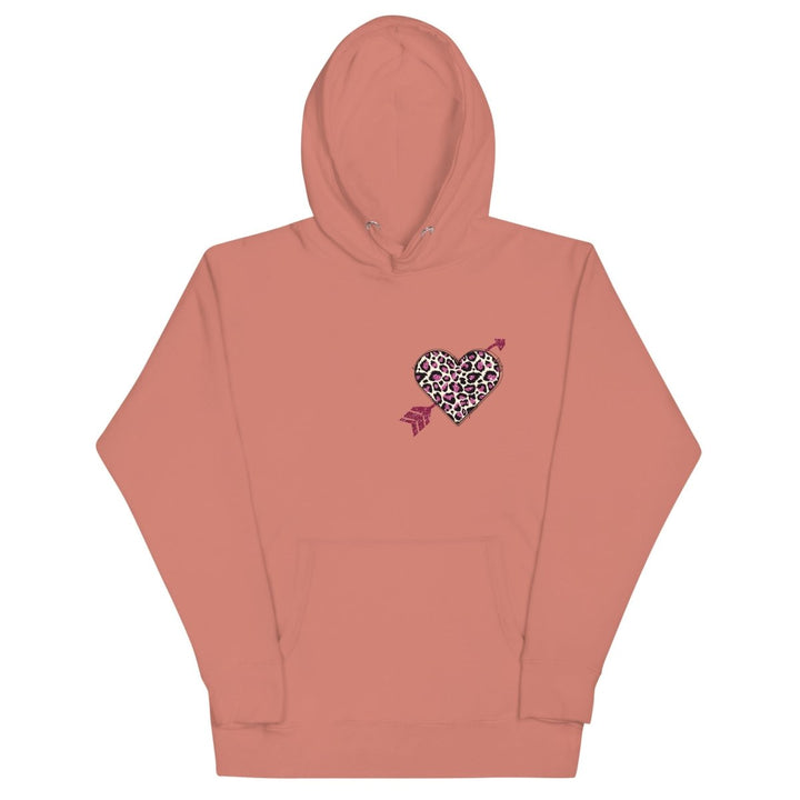 Love Arrow Graphic Hoodie - Dusty Rose - S - ArtyKoala