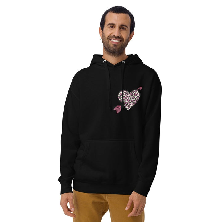Love Arrow Graphic Hoodie - White - S - ArtyKoala