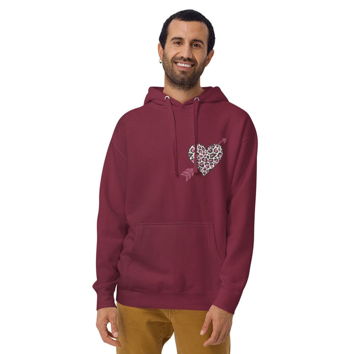 Love Arrow Graphic Hoodie - White - S - ArtyKoala