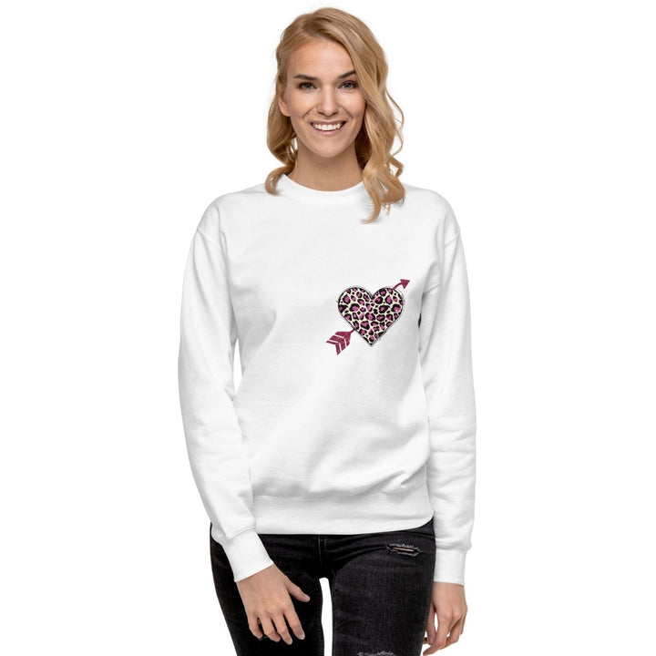 Love Arrow Graphic Sweatshirt - White - S - ArtyKoala