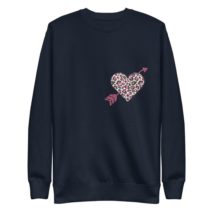 Love Arrow Graphic Sweatshirt - Navy Blazer - S - ArtyKoala