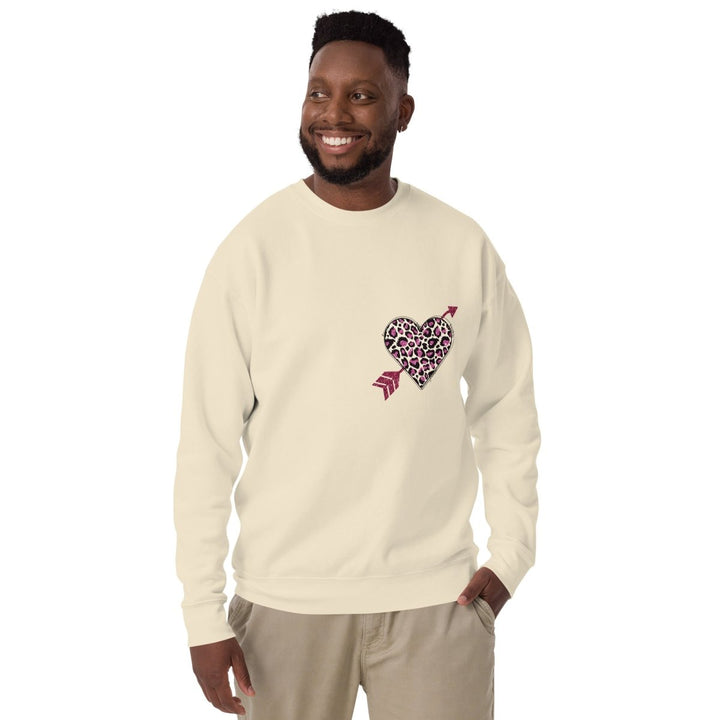 Love Arrow Graphic Sweatshirt - White - S - ArtyKoala
