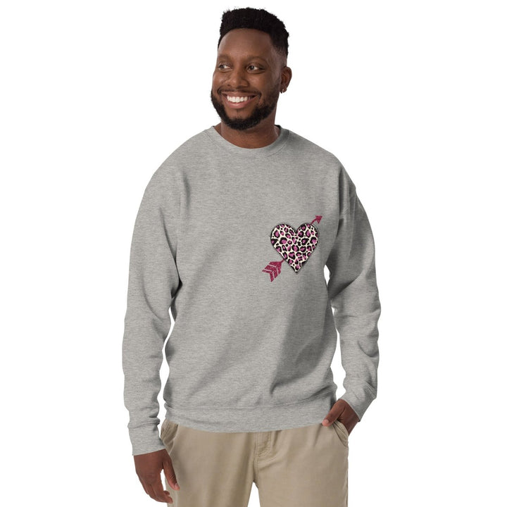 Love Arrow Graphic Sweatshirt - White - S - ArtyKoala