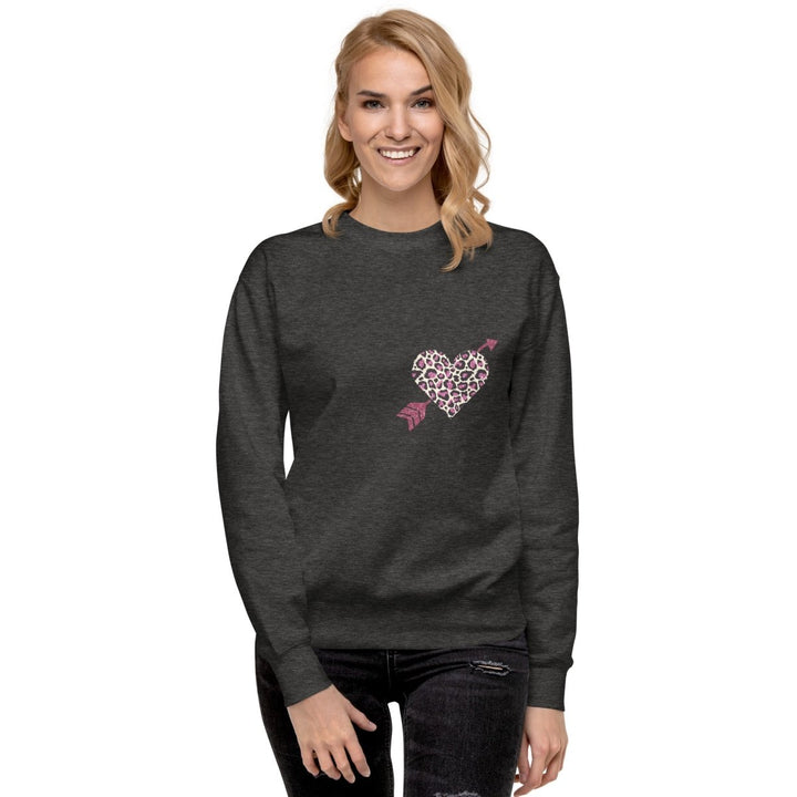 Love Arrow Graphic Sweatshirt - White - S - ArtyKoala