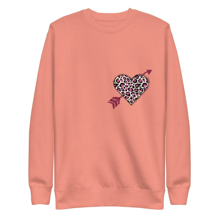 Love Arrow Graphic Sweatshirt - Dusty Rose - S - ArtyKoala