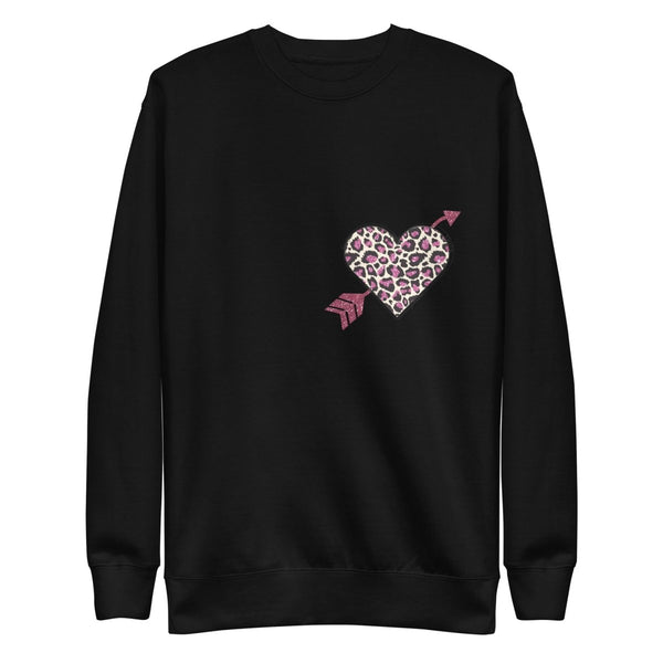 Love Arrow Graphic Sweatshirt - Black - S - ArtyKoala
