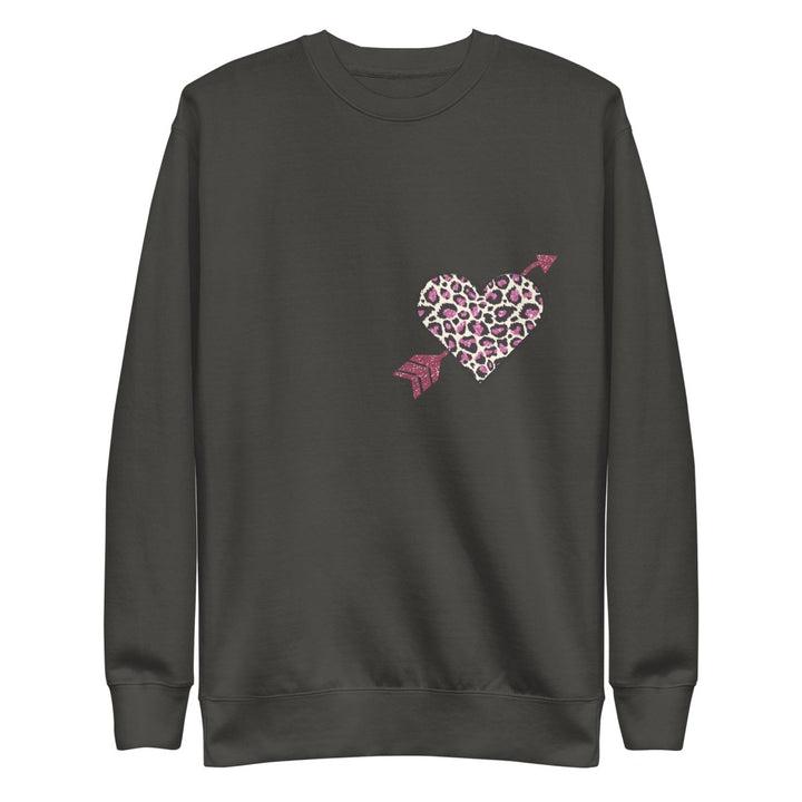Love Arrow Graphic Sweatshirt - Vintage Black - S - ArtyKoala
