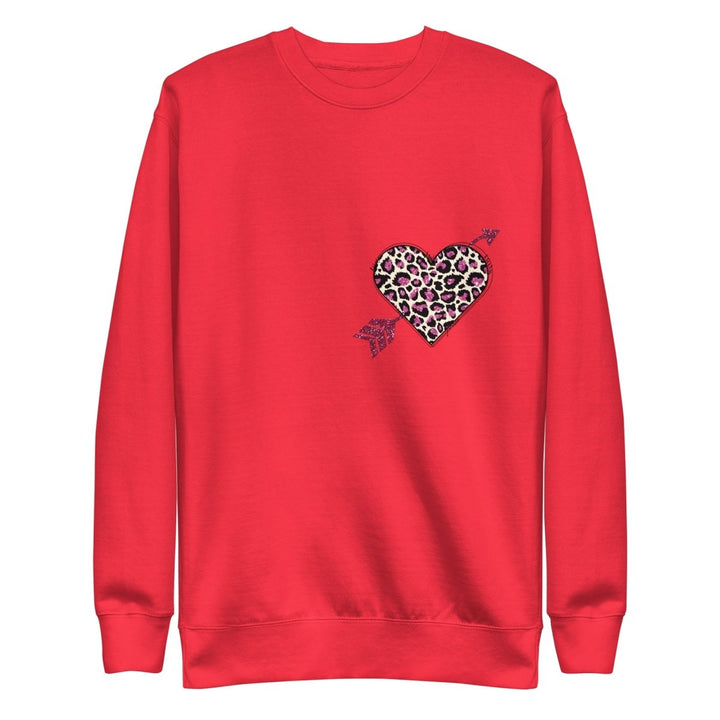 Love Arrow Graphic Sweatshirt - Team Red - S - ArtyKoala