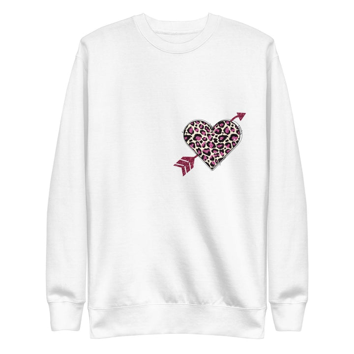Love Arrow Graphic Sweatshirt - White - S - ArtyKoala
