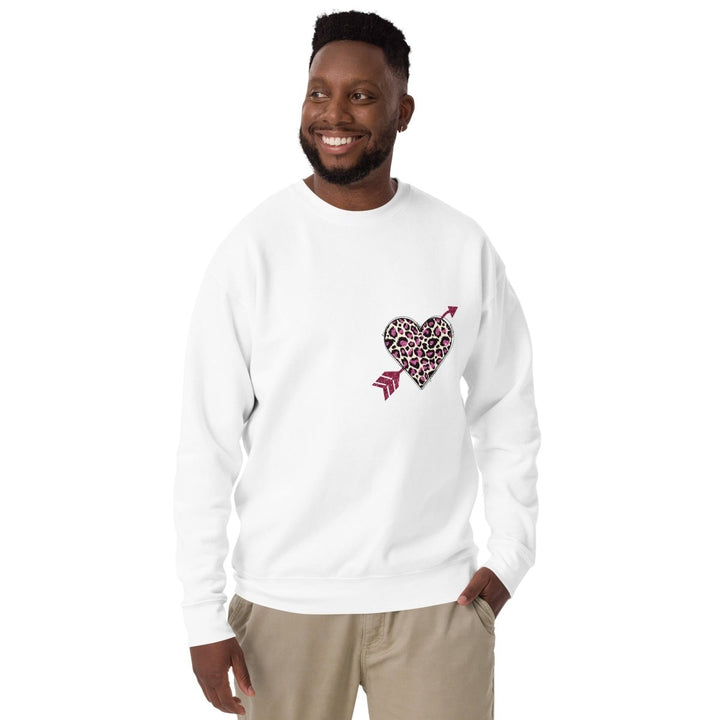 Love Arrow Graphic Sweatshirt - White - S - ArtyKoala