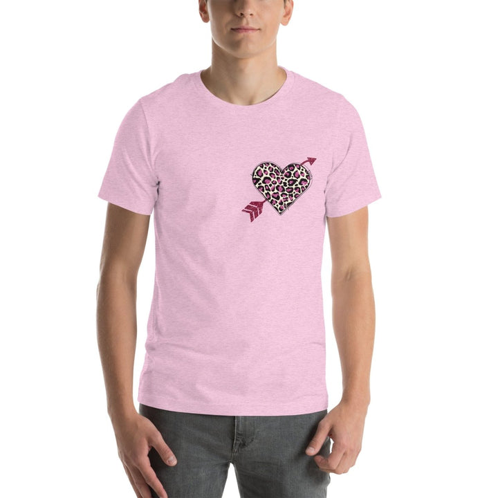 Love Arrow Graphic Tee - Heather Prism Lilac - XS - ArtyKoala