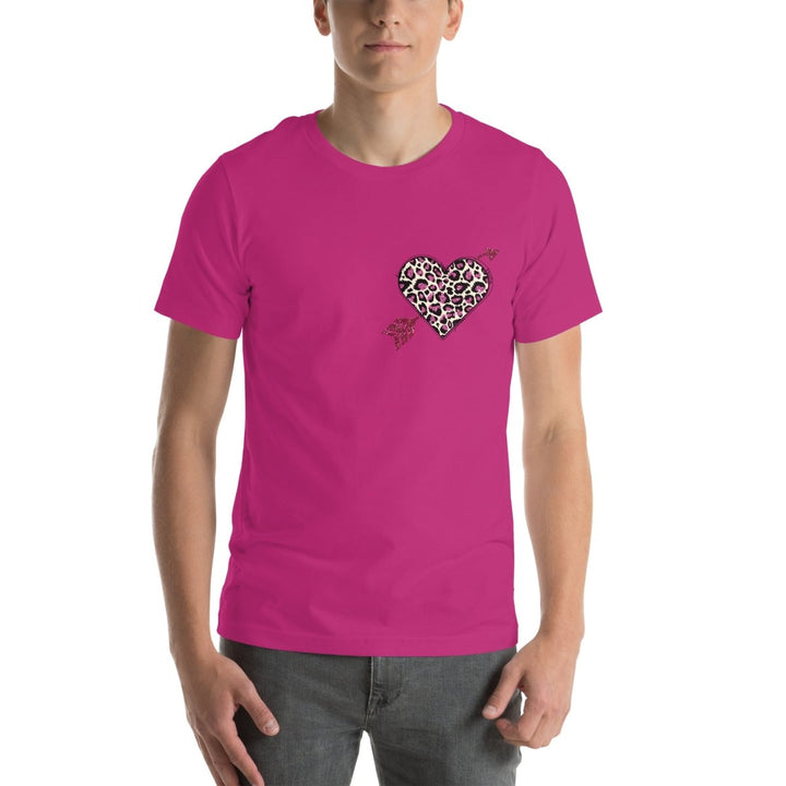 Love Arrow Graphic Tee - Berry - S - ArtyKoala