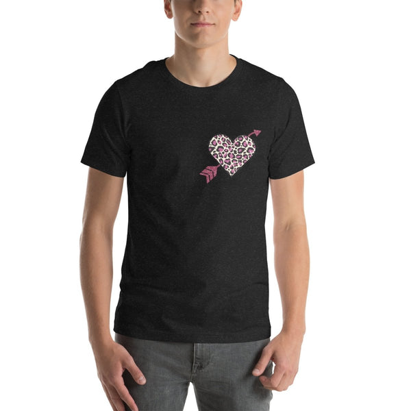 Love Arrow Graphic Tee - Black Heather - XS - ArtyKoala