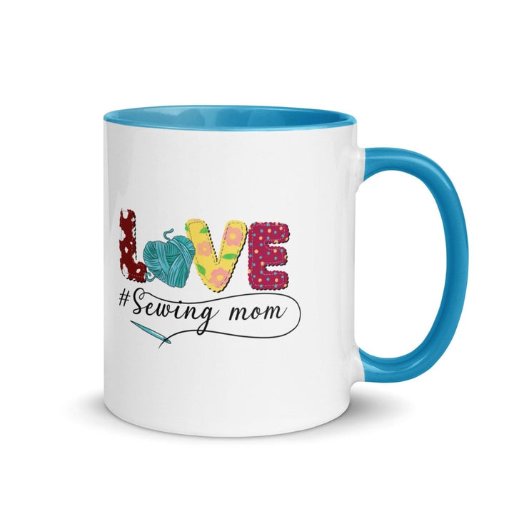 Love Colorful Print Mug - Blue - 11 oz - ArtyKoala
