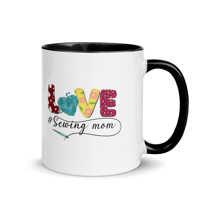 Love Colorful Print Mug - Black - 11 oz - ArtyKoala